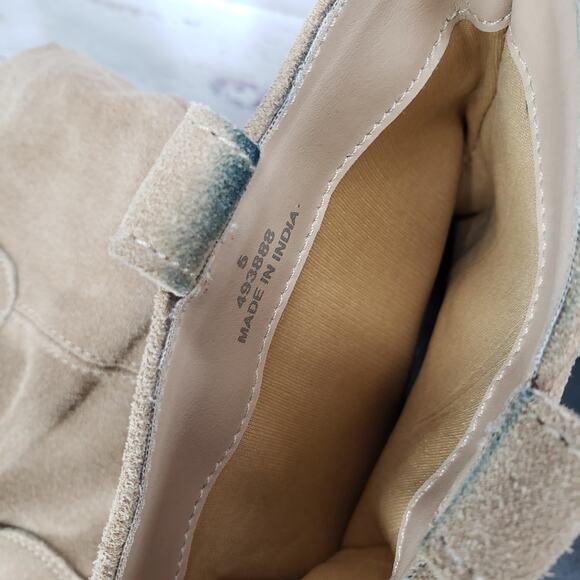 ASOS Women's Tan Faux Suede Western Ankle Boots Size 5 - Picture 6 of 12